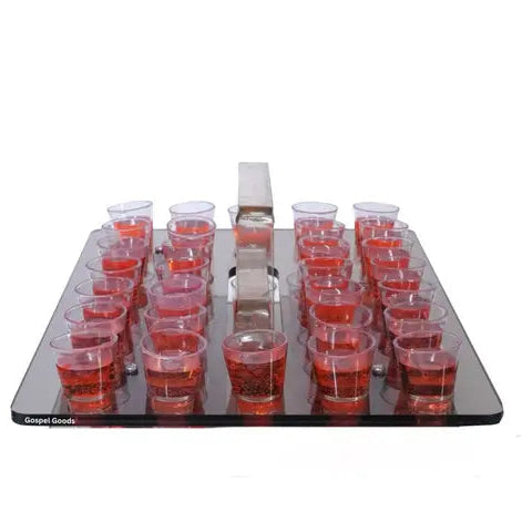 30-Cup Acrylic Communion Tray for Church Services