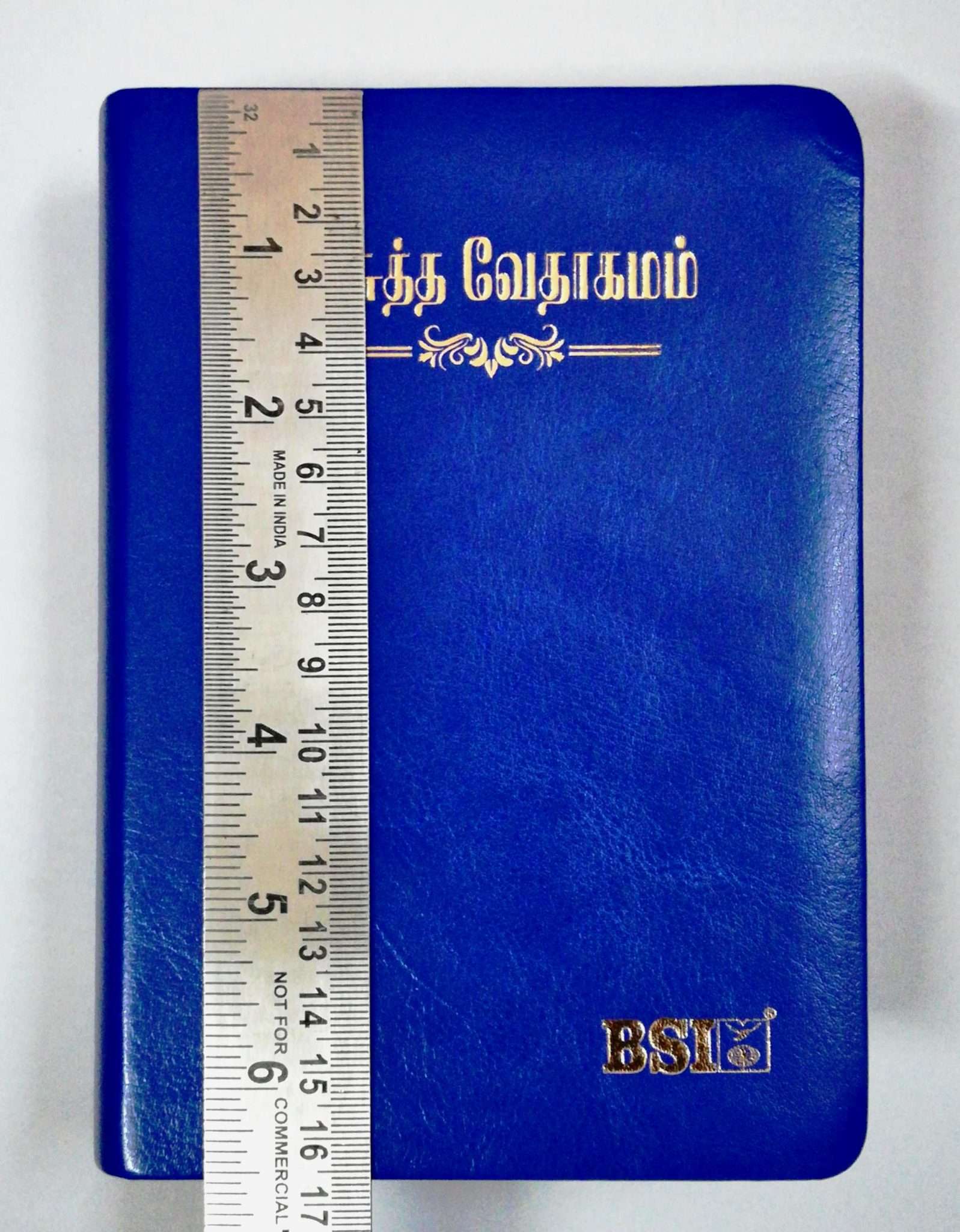 Tamil Bible, Semi-Compact Edition, Blue Cover, Open Type with Thumb Index (ISBN: 9788119095650)