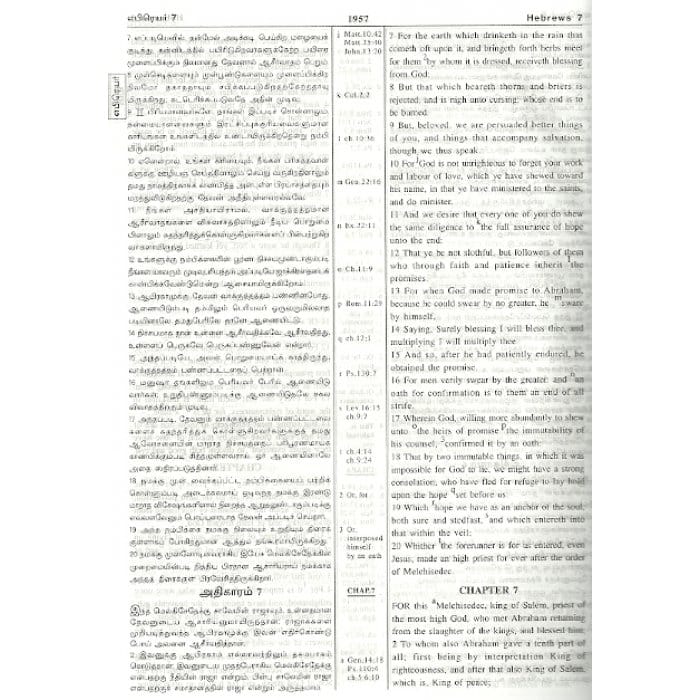 Holy Bible (Tamil-English Parallel) Bilingual Edition with Protective Zip Cover - Published by Daniel