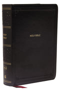 Compact NKJV Bible in imitation leather with red letter text and reference features.