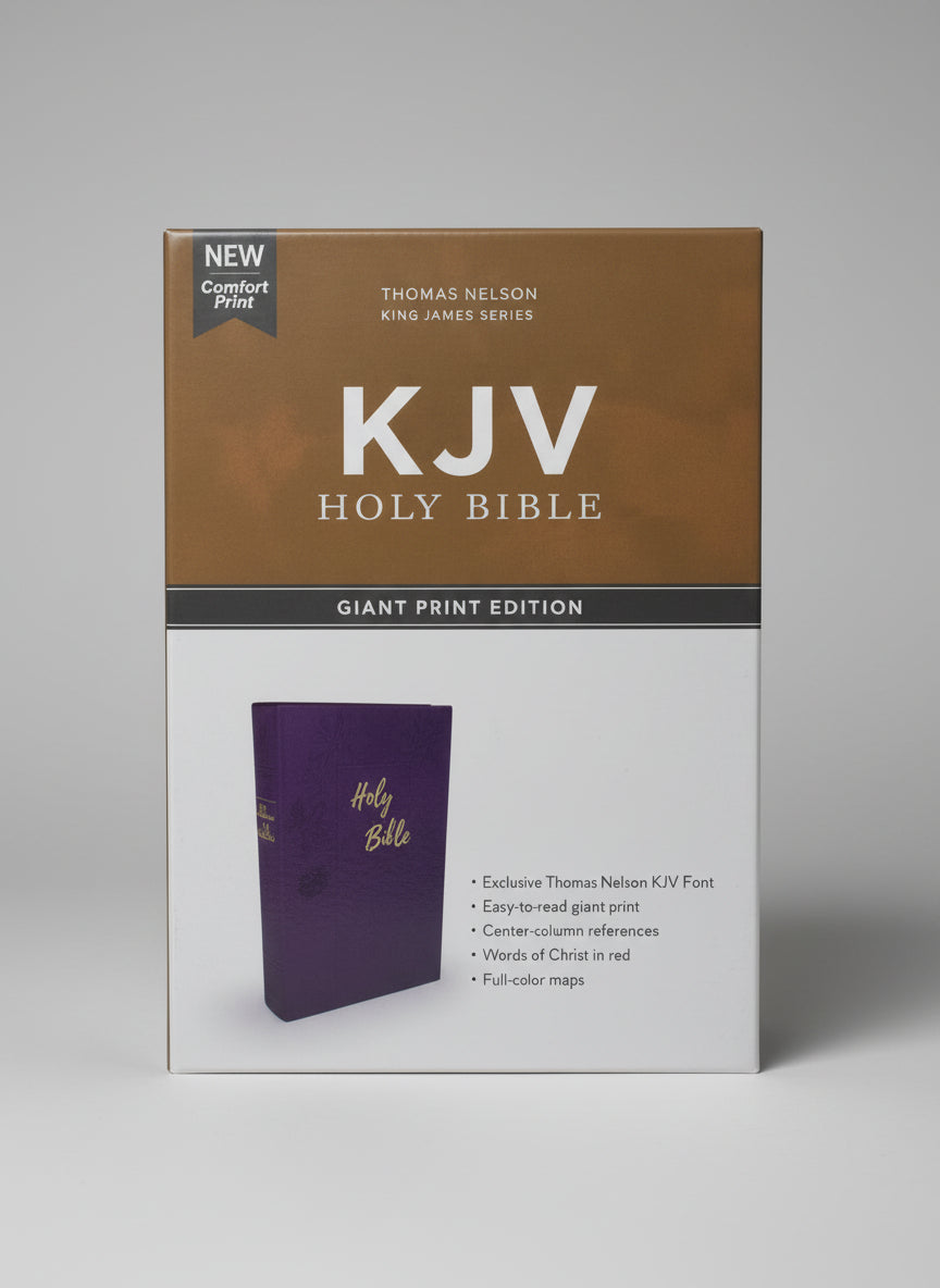 KJV Giant Comfort Print Holy Bible with easy-to-read large print for families and churches