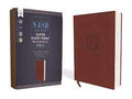 Super Giant Print Reference Bible in LeatherSoft Brown with Red Letter 1995 Edition