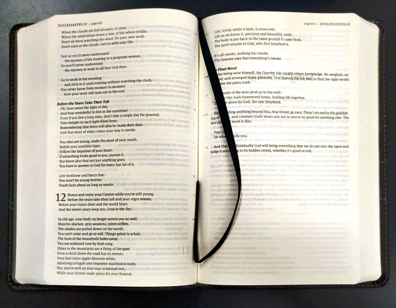The Message Bible: Personal Size Edition - Black Wave Leather-Look Cover (ISBN: 9781631465284)