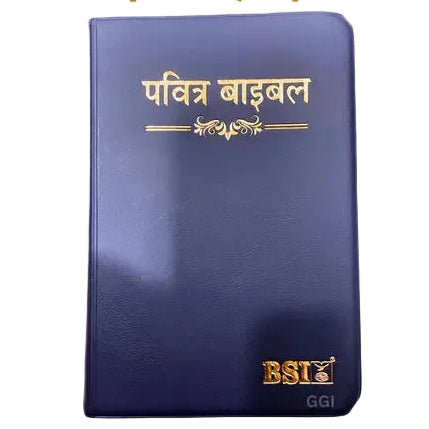 BSI Vinyl Crown Hindi Holy Bible - Blue Edition