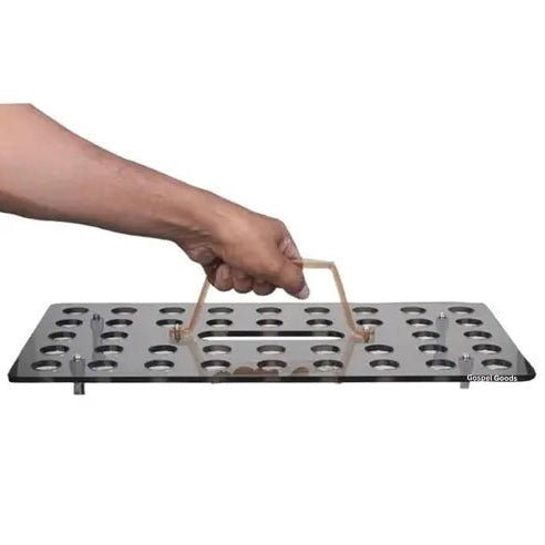 40-Cup Acrylic Communion Tray for Church Services