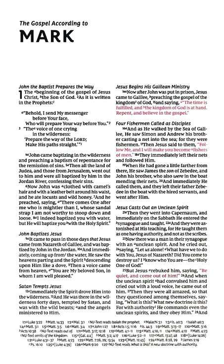NKJV Deluxe Thinline Reference Bible, Brown Genuine Leather, Comfort Print - ISBN: 9780785248842