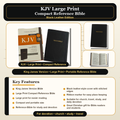 KJV Compact Thinline Bible, Comfort Print – Black Leathersoft (Thomas Nelson)