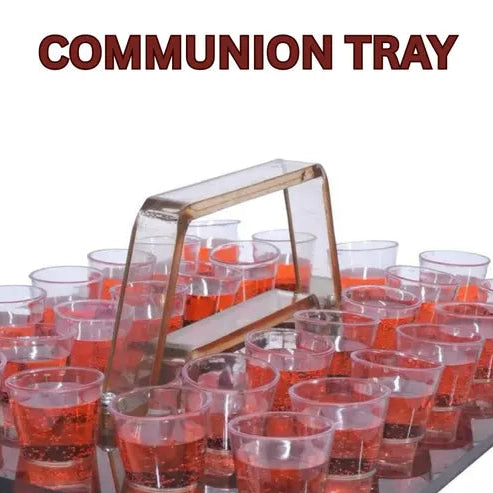 40-Cup Acrylic Communion Tray for Church Services