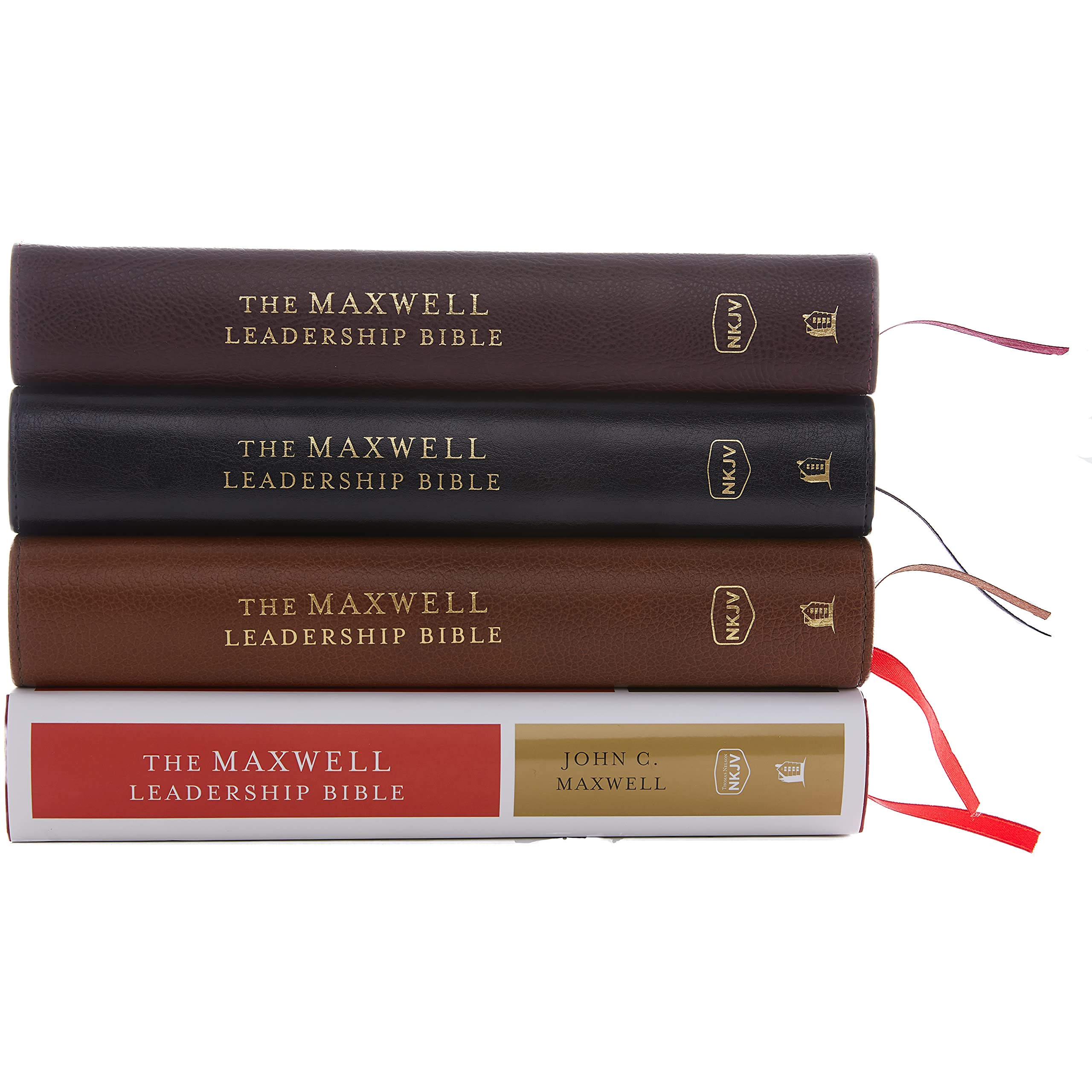 NKJV Maxwell Leadership Bible, a compact hardcover edition designed for leadership development and spiritual growth.