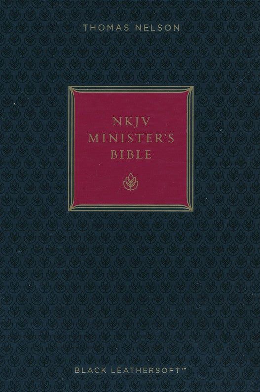NKJV Minister's Bible, black imitation leather, red letter, comfort print edition