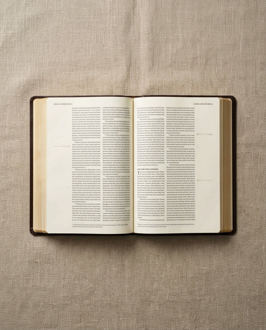 Bible — Open Flat Lay | Generated by Modelize