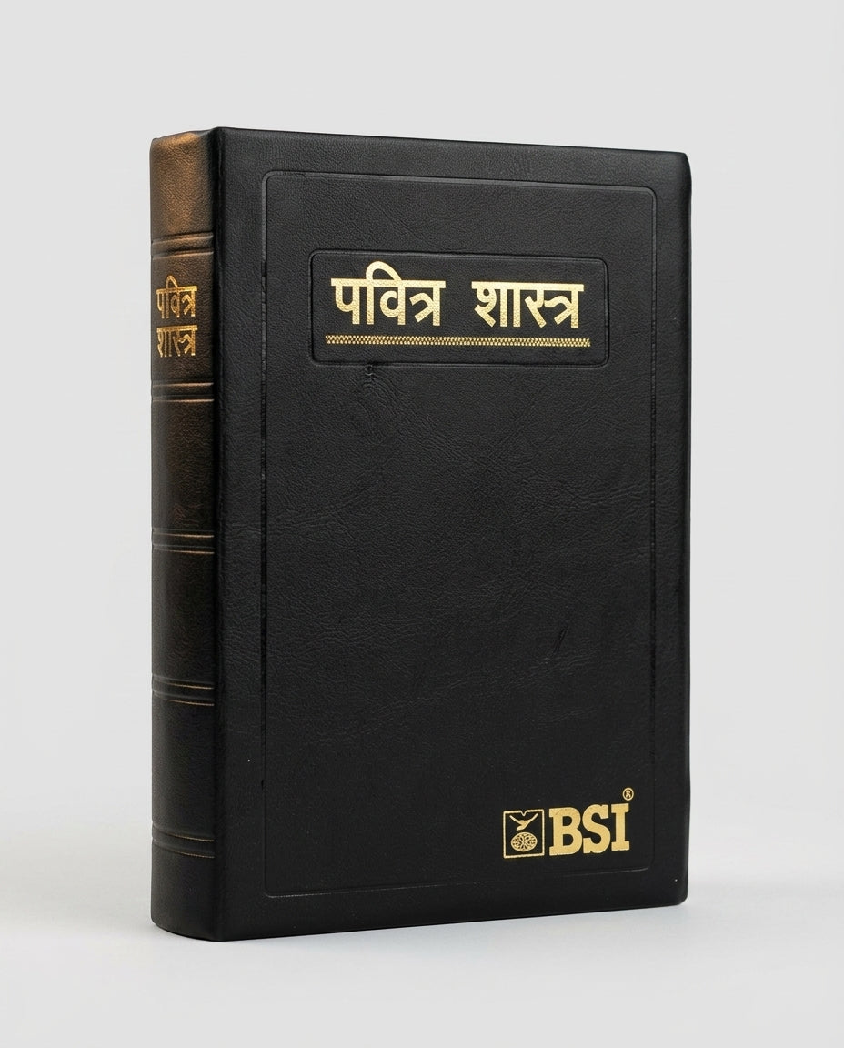Marathi Holy Bible - Classic Black Hardc + KJV Giant Print Reference Bible - Burgun Combo