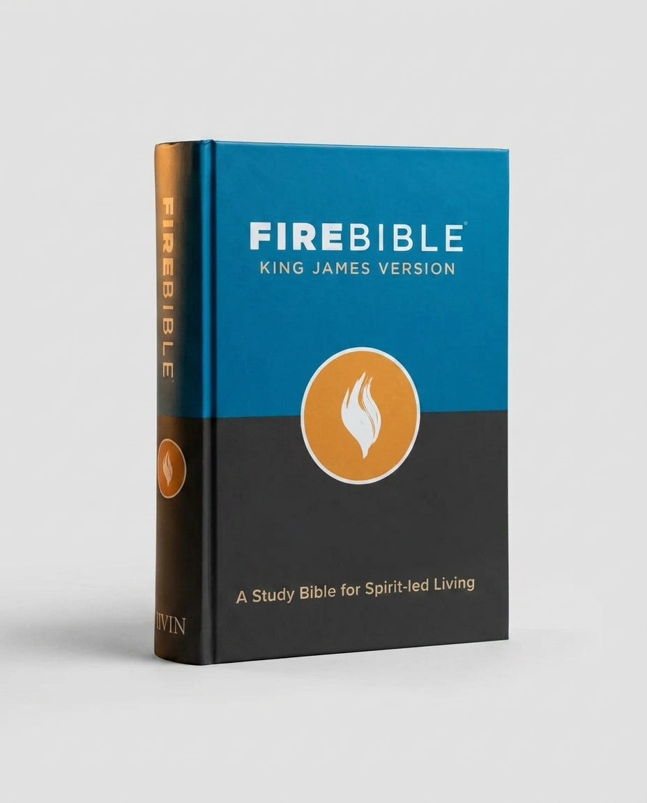 KJV Fire Bible: Hardcover Study Bible fo + The Bible Knowledge Commentary Wisdom |  Combo