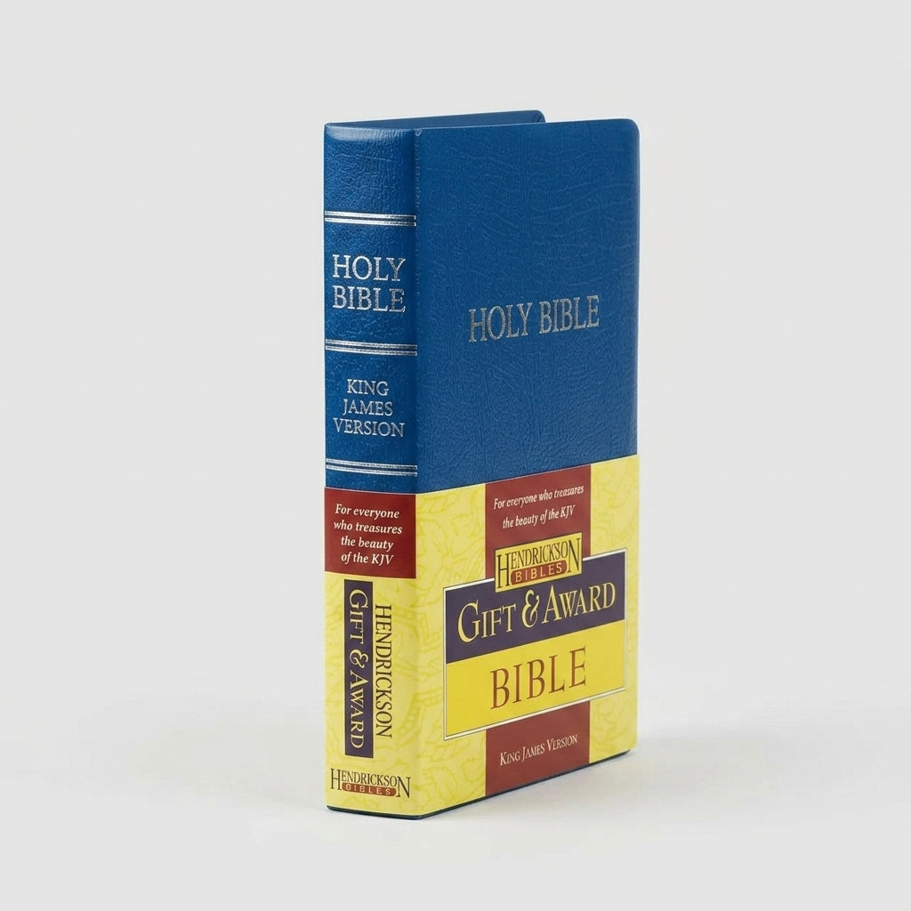 KJV Gift & Award Bible - Royal Blue Imit + NIV Holy Bible Compact, Black | Christia Combo