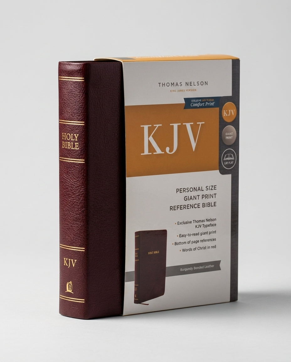 KJV Giant Print Personal Size Reference  + NKJV Super Giant Print Reference Bible | Combo