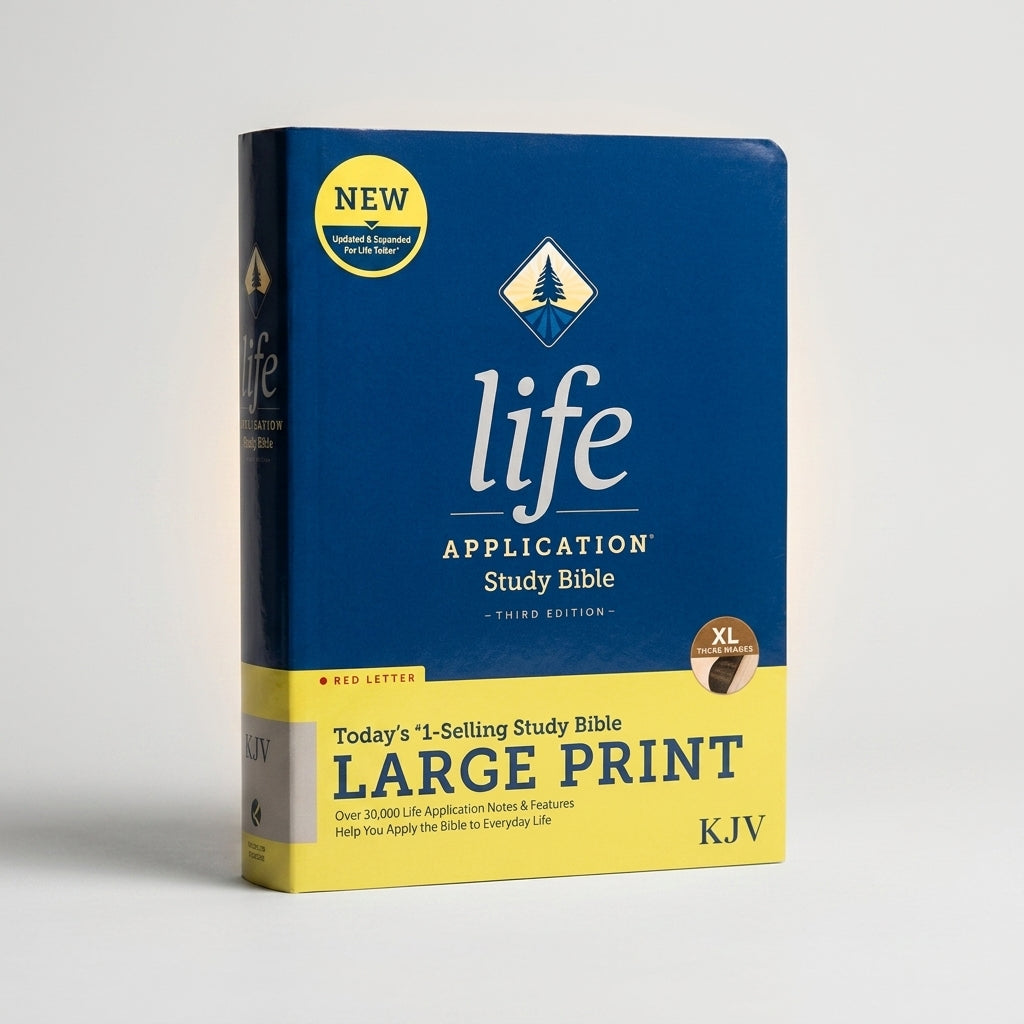 KJV Life Application Study Bible - Large + Revelation: A Mentor Expository Commenta Combo