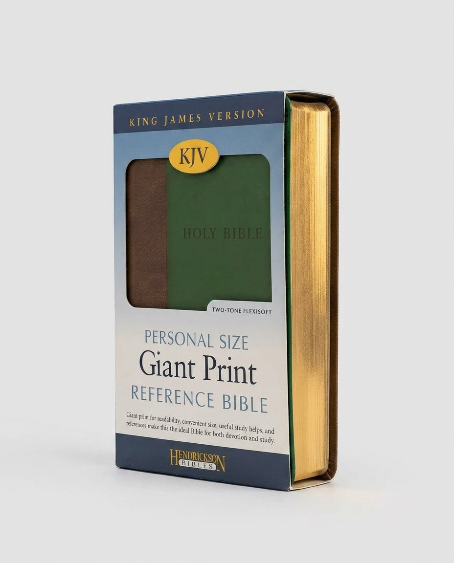 KJV Personal Size Giant Print Reference  + NKJV Pew Bible Comfort Print: Holy Bible Combo