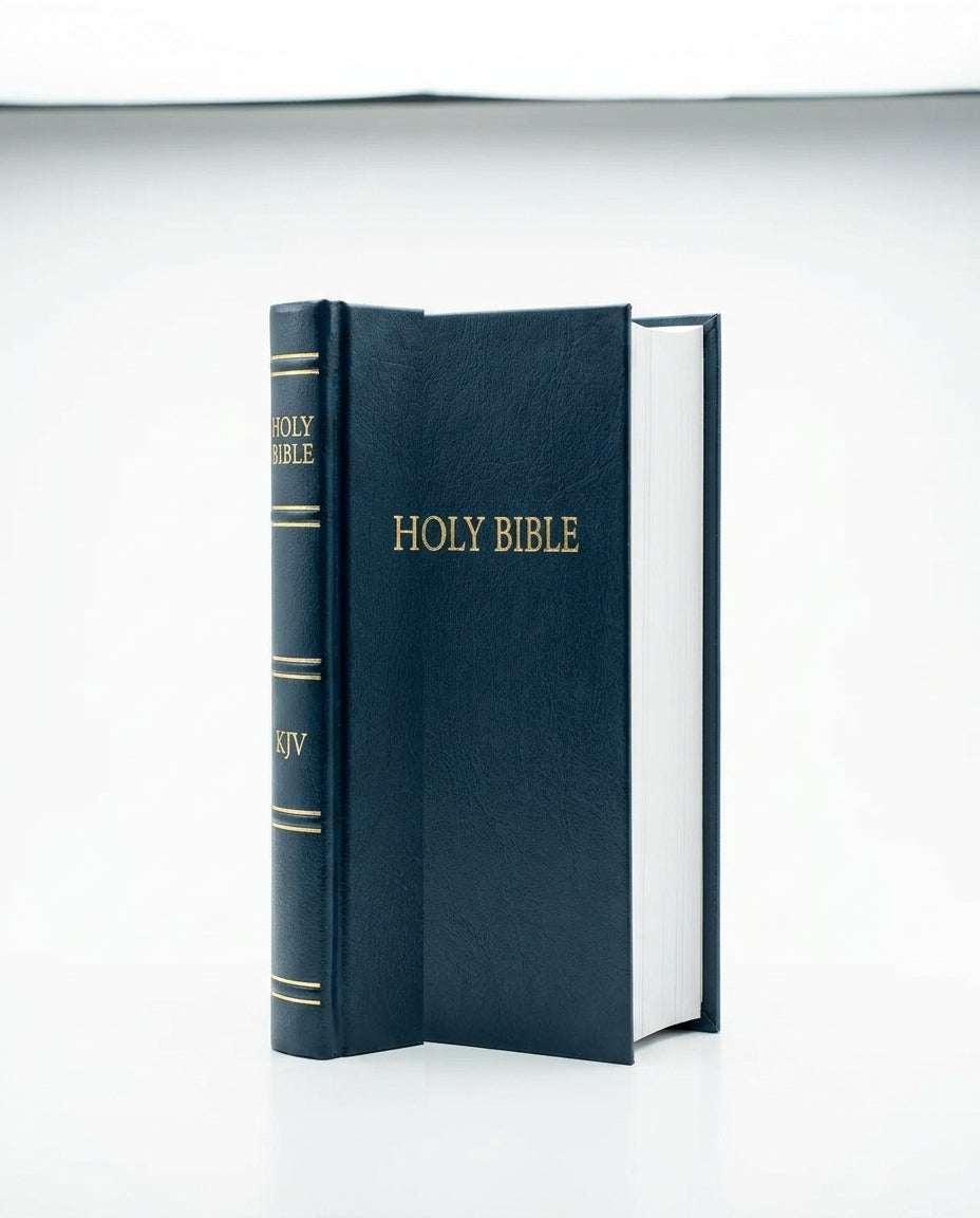KJV Pew Bible (Hardcover, Blue) | Christ + NIV Holy Bible Medium, Burgundy Aristo | Combo