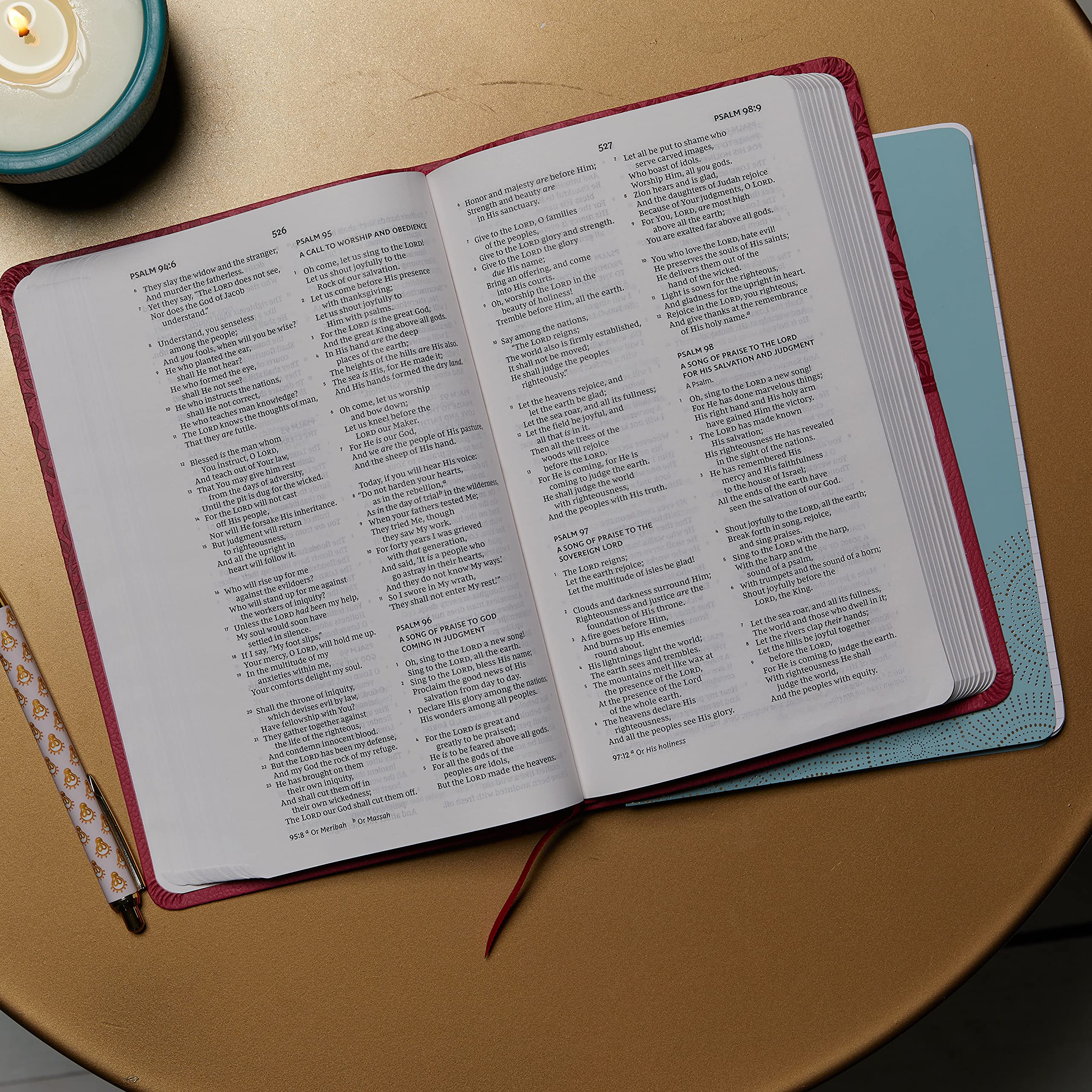 New King James Version NKJV Thinline Imitation Leather Bible with Red Letter Comfort Print
