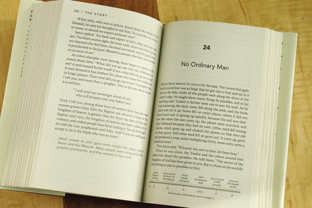 NIV The Story Hardcover Bible, a beautifully illustrated, one-volume Bible narrative.
