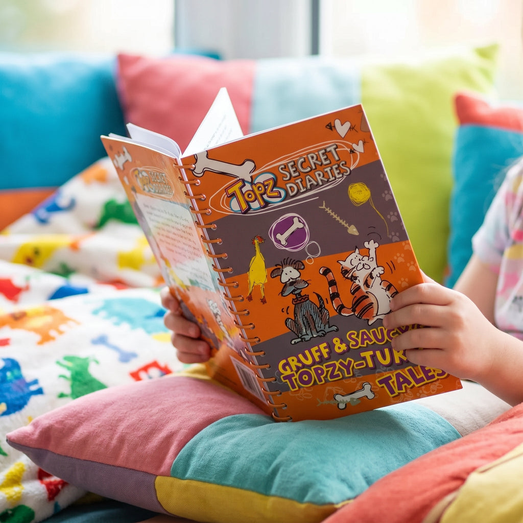 Studio photo of Gruff Saucy's Topzy Turvy Tales in lifestyle