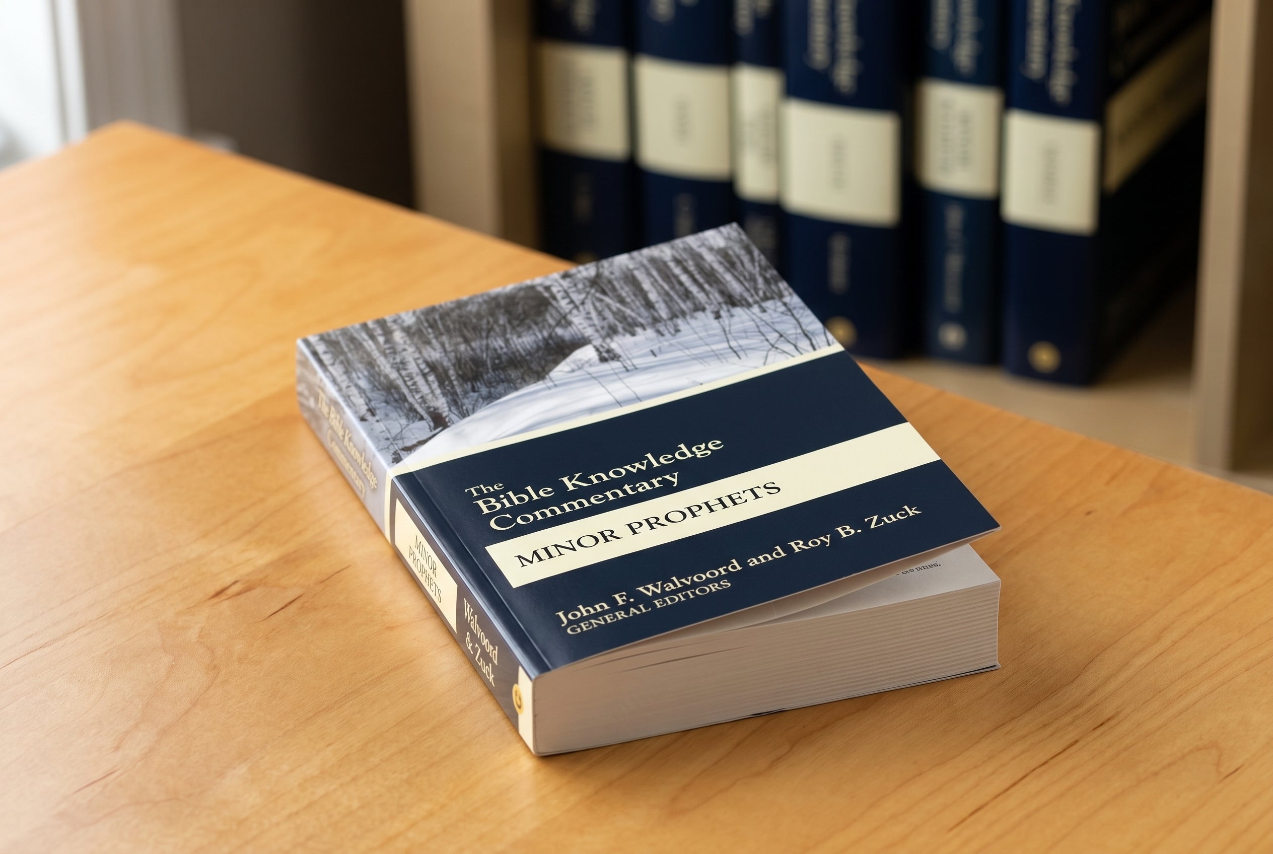 Studio photo of The Bible Knowledge Commentary Minor Prophets in detail