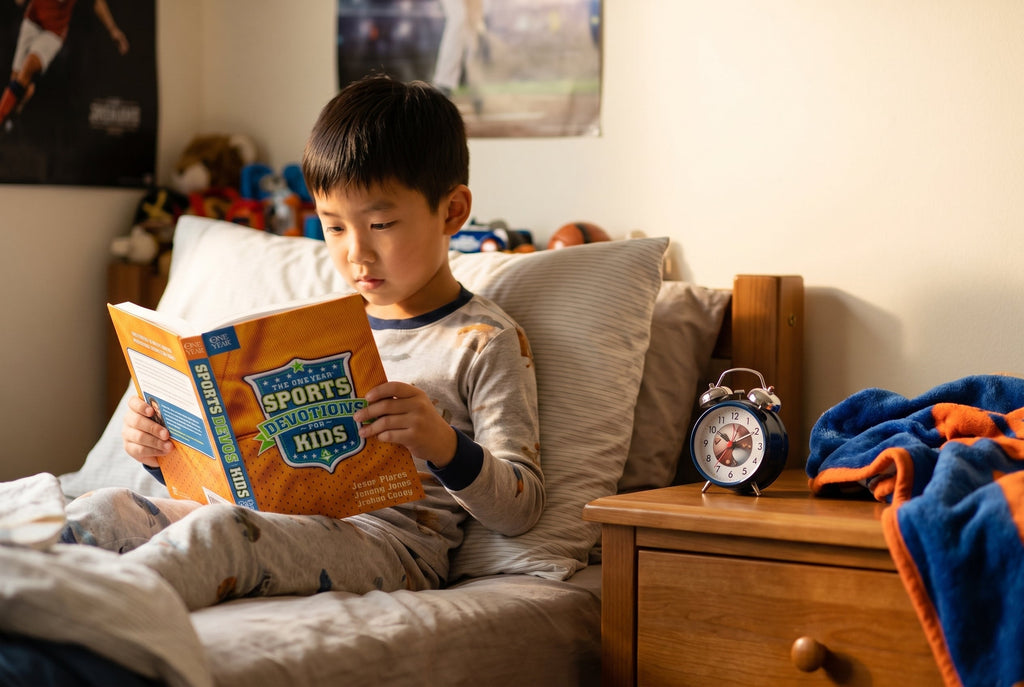 Studio photo of The One Year Sports Devotions for Kids in lifestyle