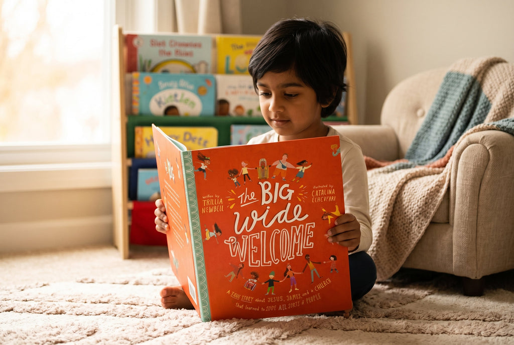Studio photo of The Big Wide Welcome: A True Story in lifestyle