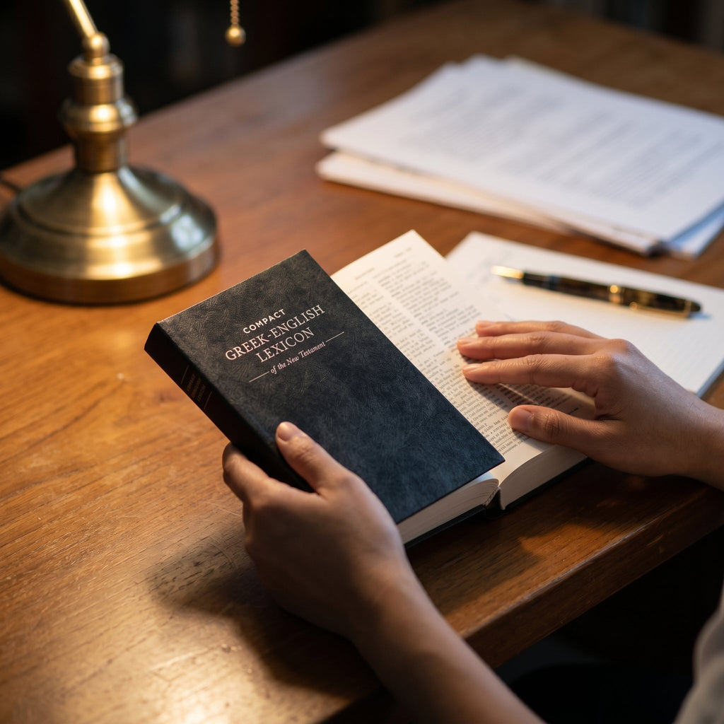 Studio photo of Compact Greek-English Lexicon of the New Testament in lifestyle