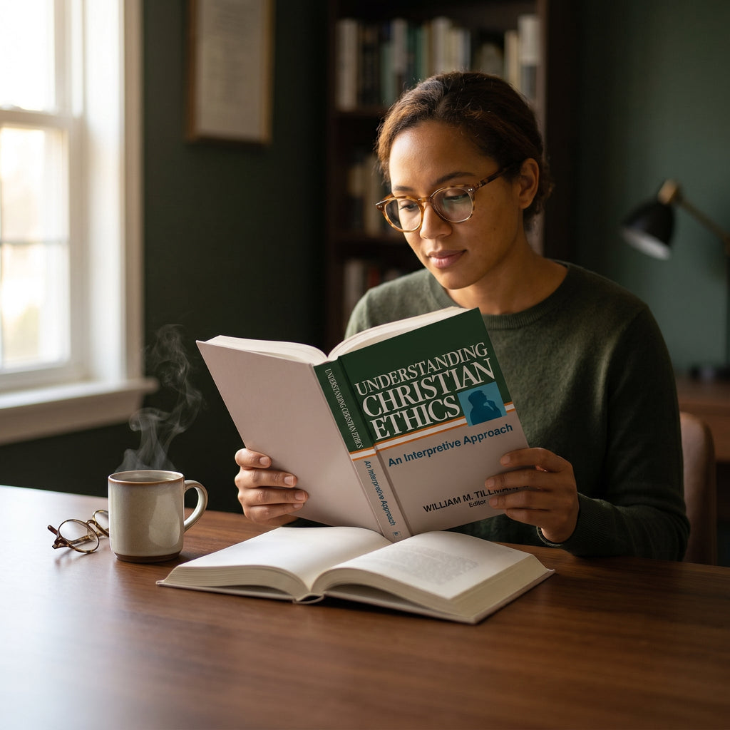 Studio photo of Understanding Christian Ethics: An Interpretive Approach in lifestyle