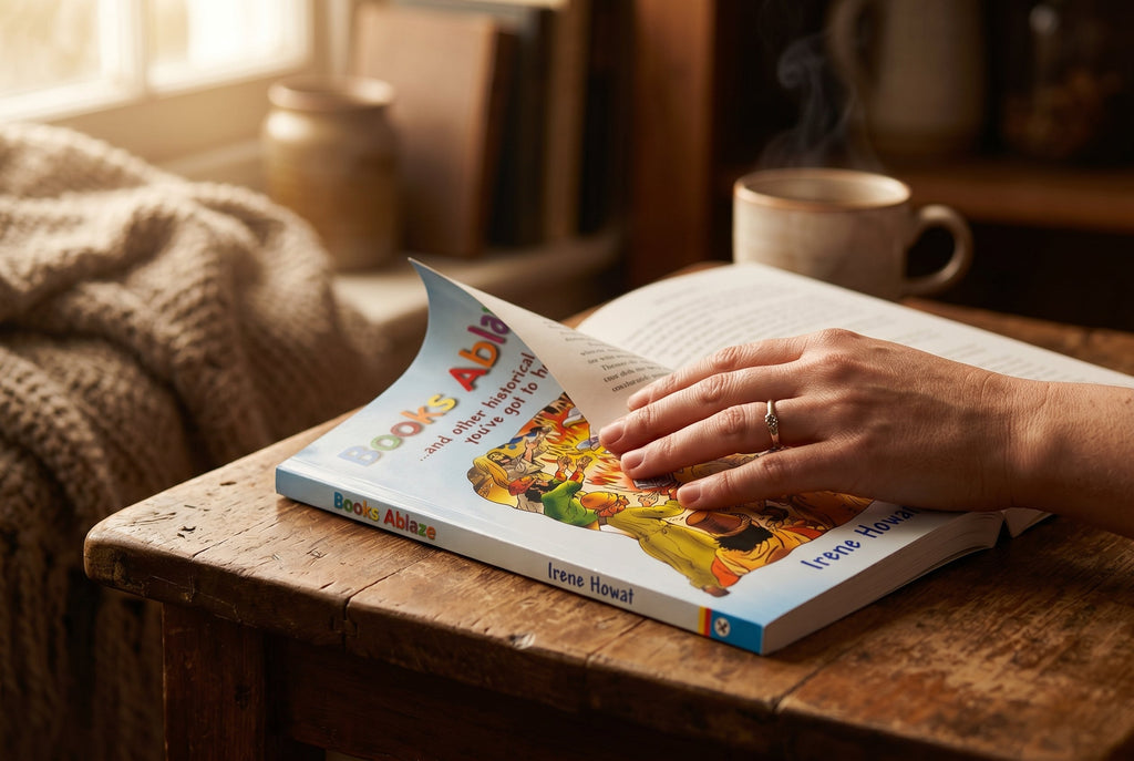 Studio photo of Books Ablaze: ...and other historical stories in lifestyle