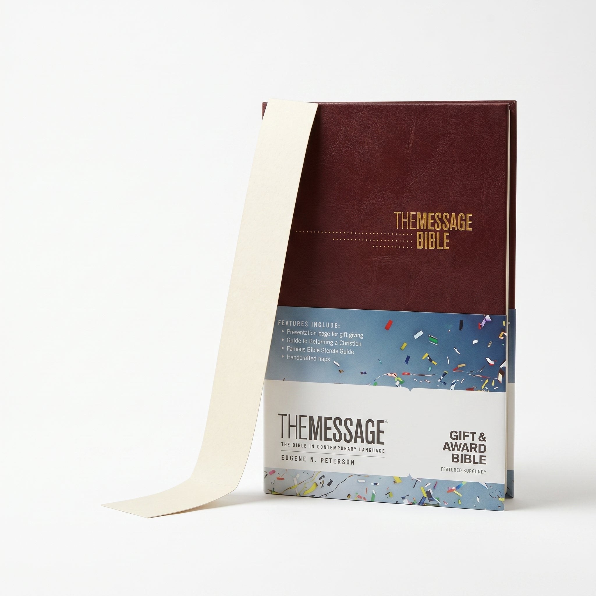 The Message Gift and Award Bible: The Bi + NIV Holy Bible Capsule, Cranberry | Chri Combo