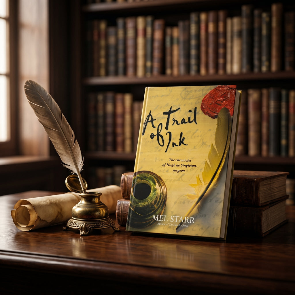 Studio photo of A Trail Of Ink (The Chronicles of Hugh de Singleton, Surgeon, 3) in lifestyle