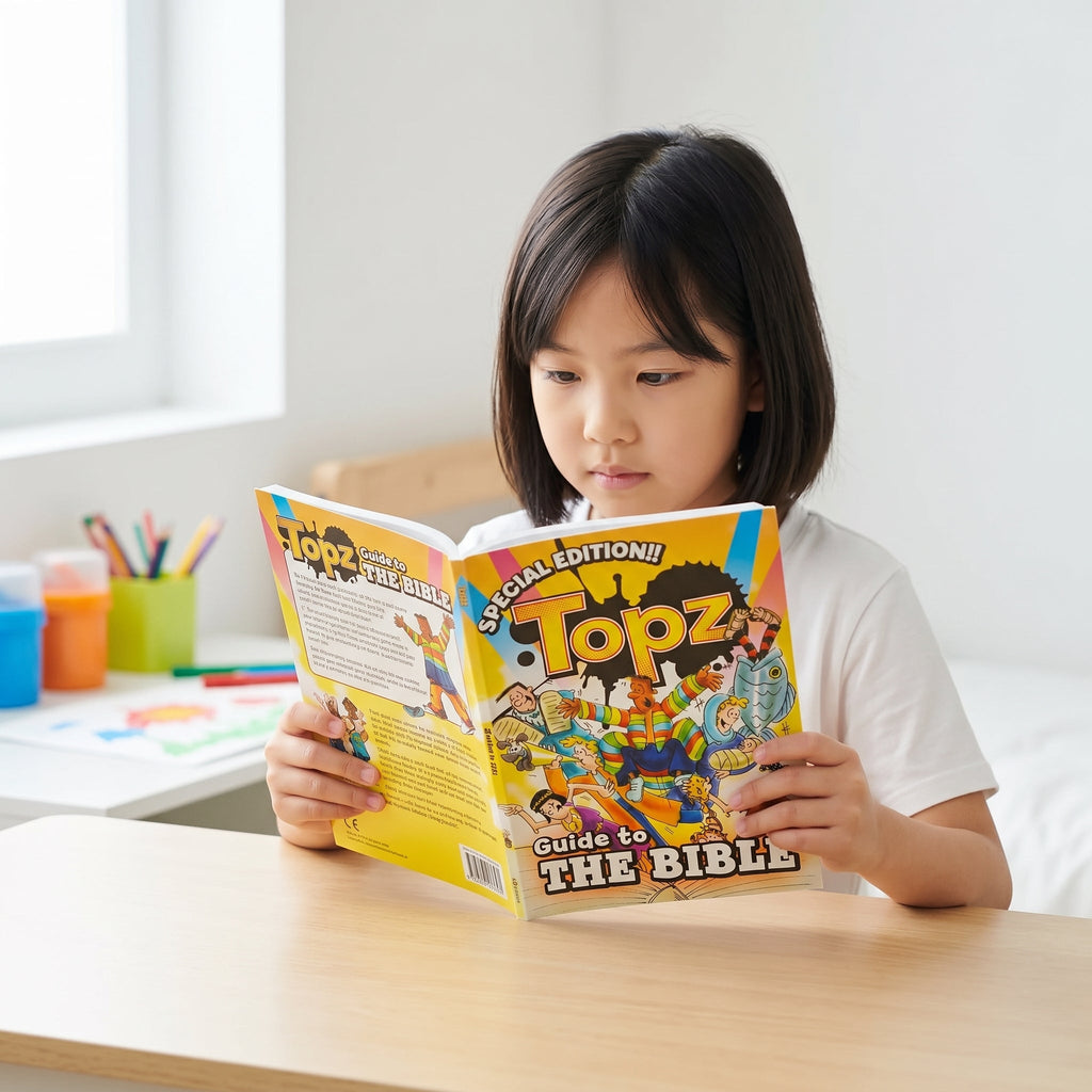 Studio photo of Topz Guide to the Bible in lifestyle