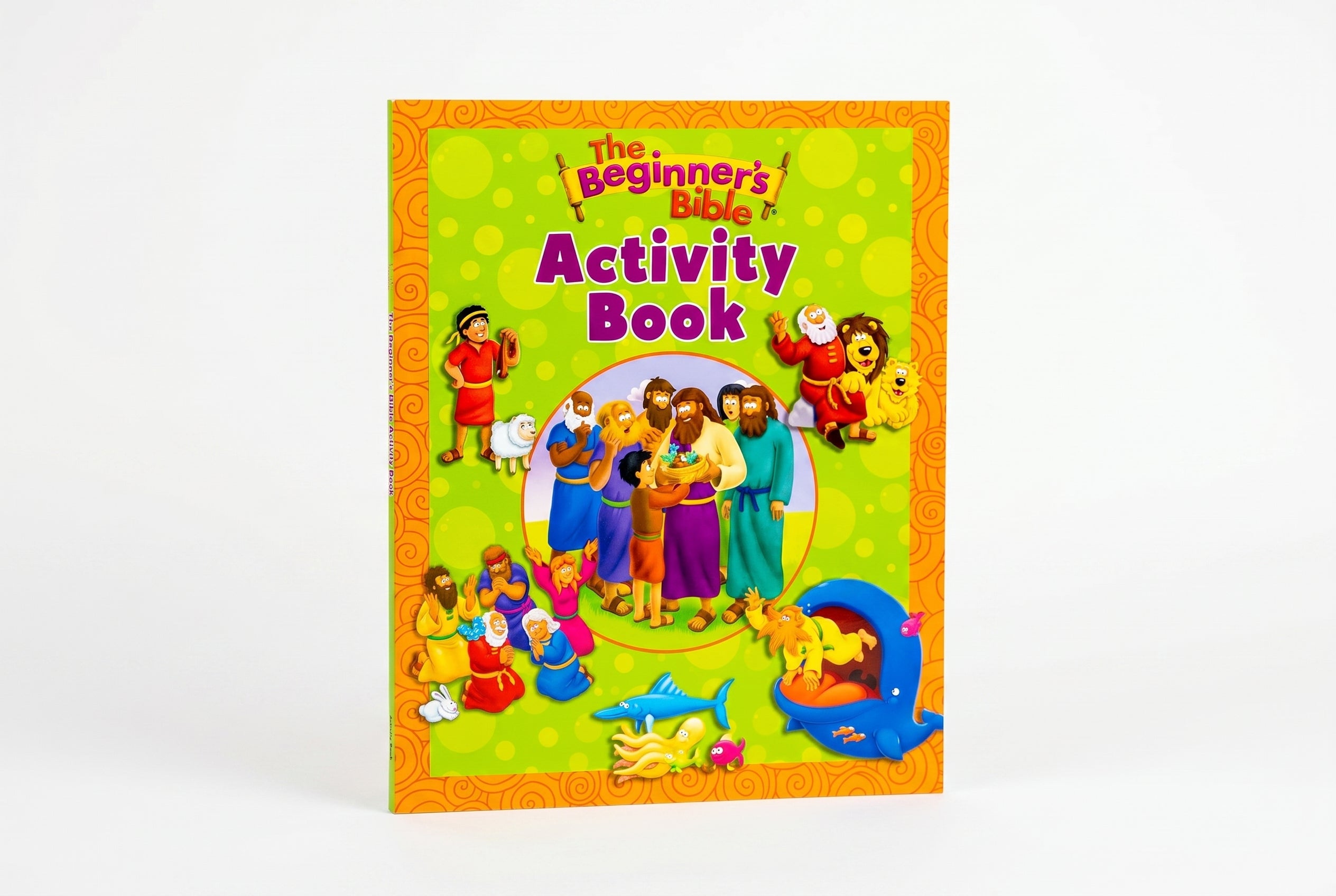 Studio photo of The Beginner's Bible Activity Book in hero