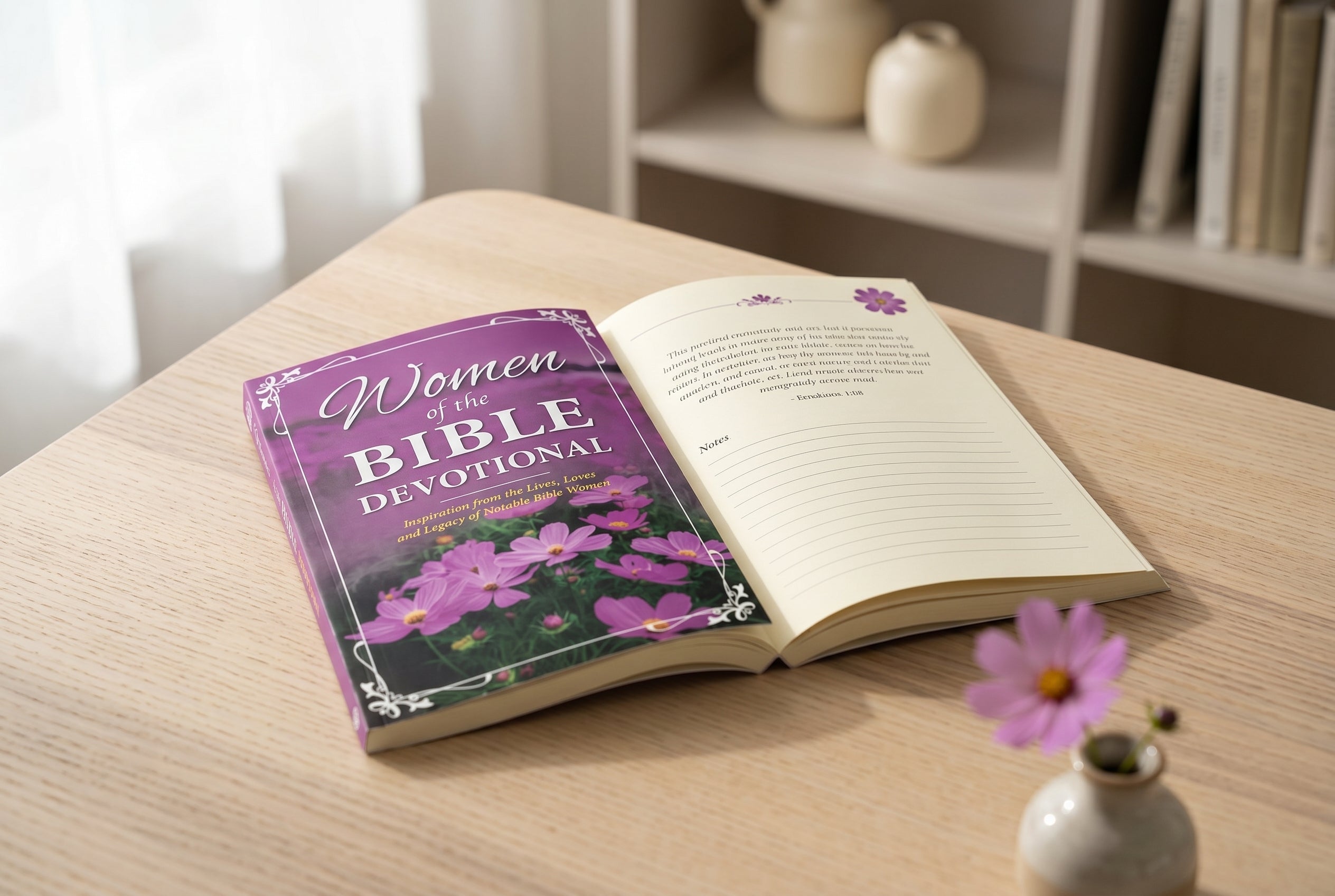 Studio photo of Women of the Bible Devotional in lifestyle