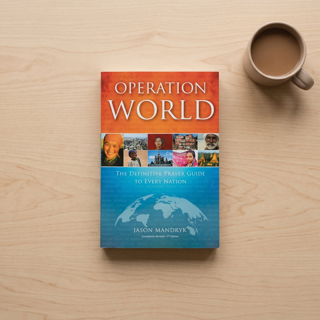 Studio photo of Operation World: The Definitive Prayer Guide to Every Nation (Operation World Resources) in lifestyle