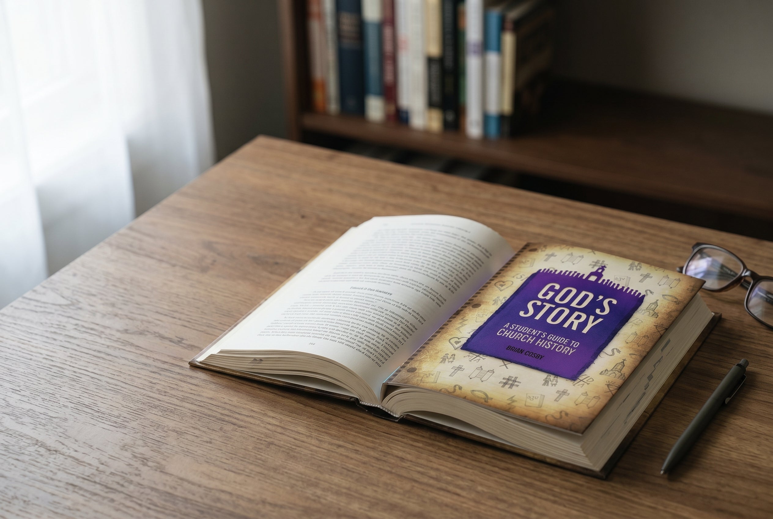 Studio photo of God's Story: A Student's Guide to Church History in lifestyle