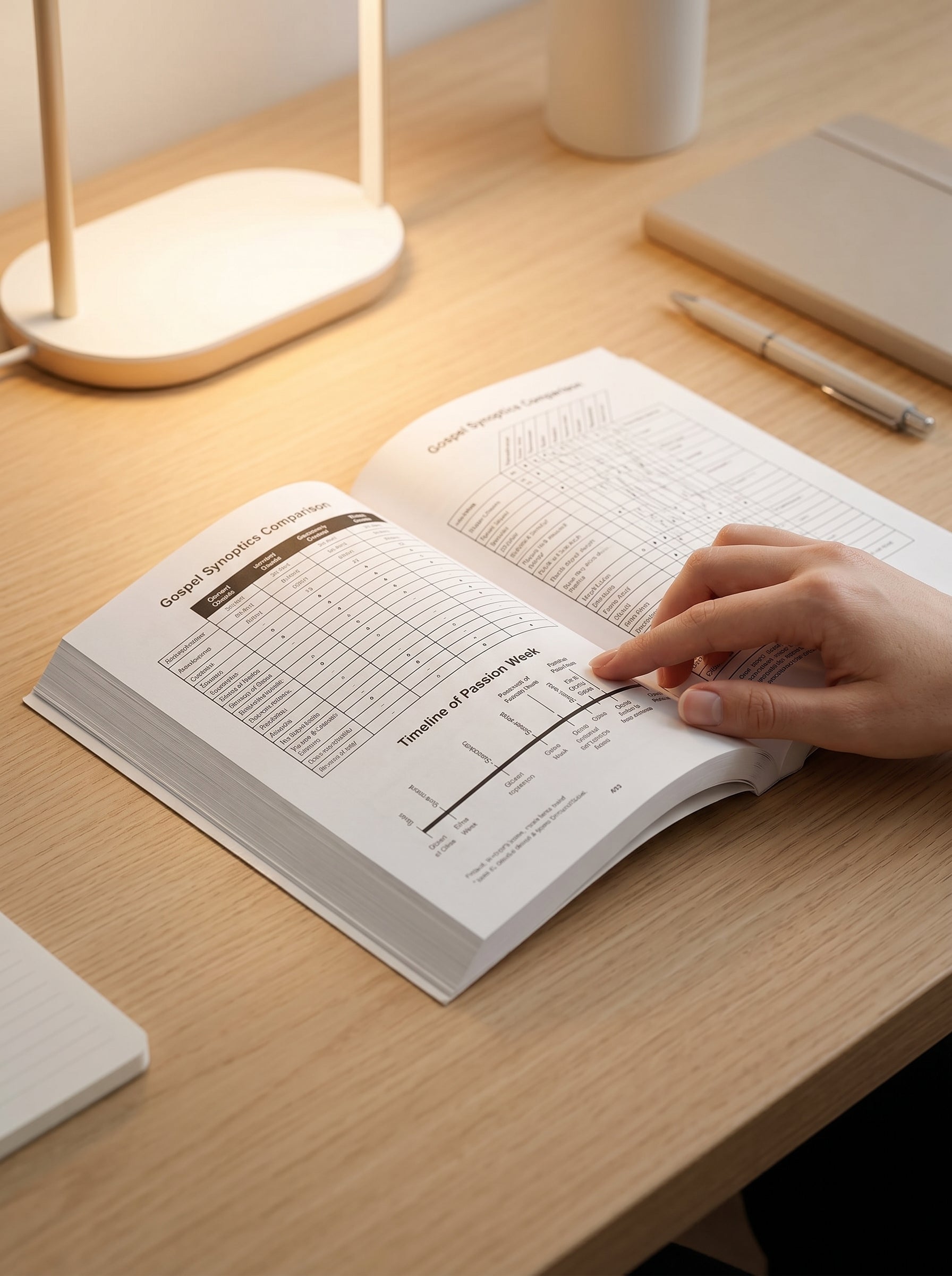 Studio photo of Charts on the Gospels and Life of Christ in lifestyle