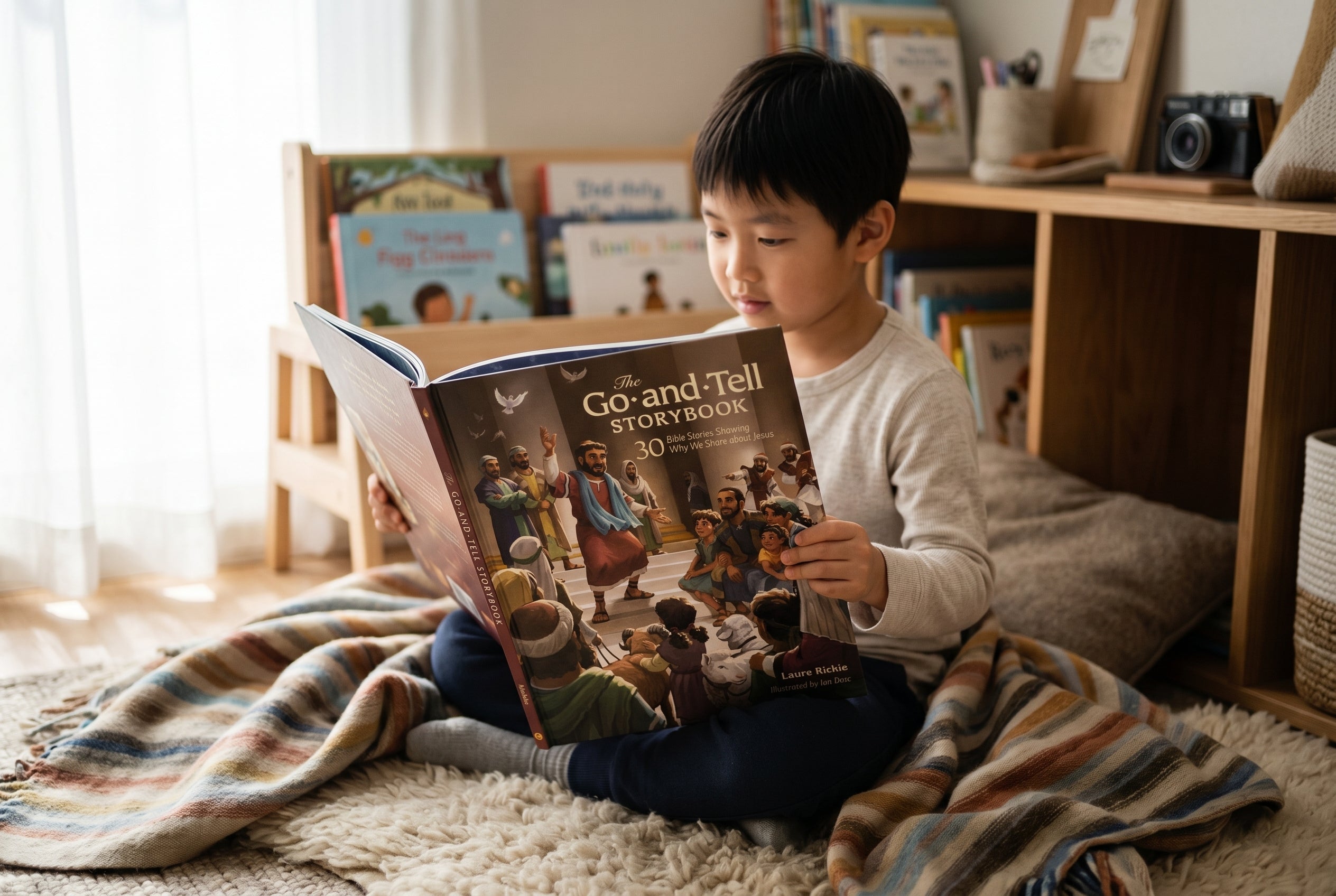 Studio photo of The Go-and-Tell Storybook: 30 Bible Stories Showing Why We Share about Jesus in lifestyle