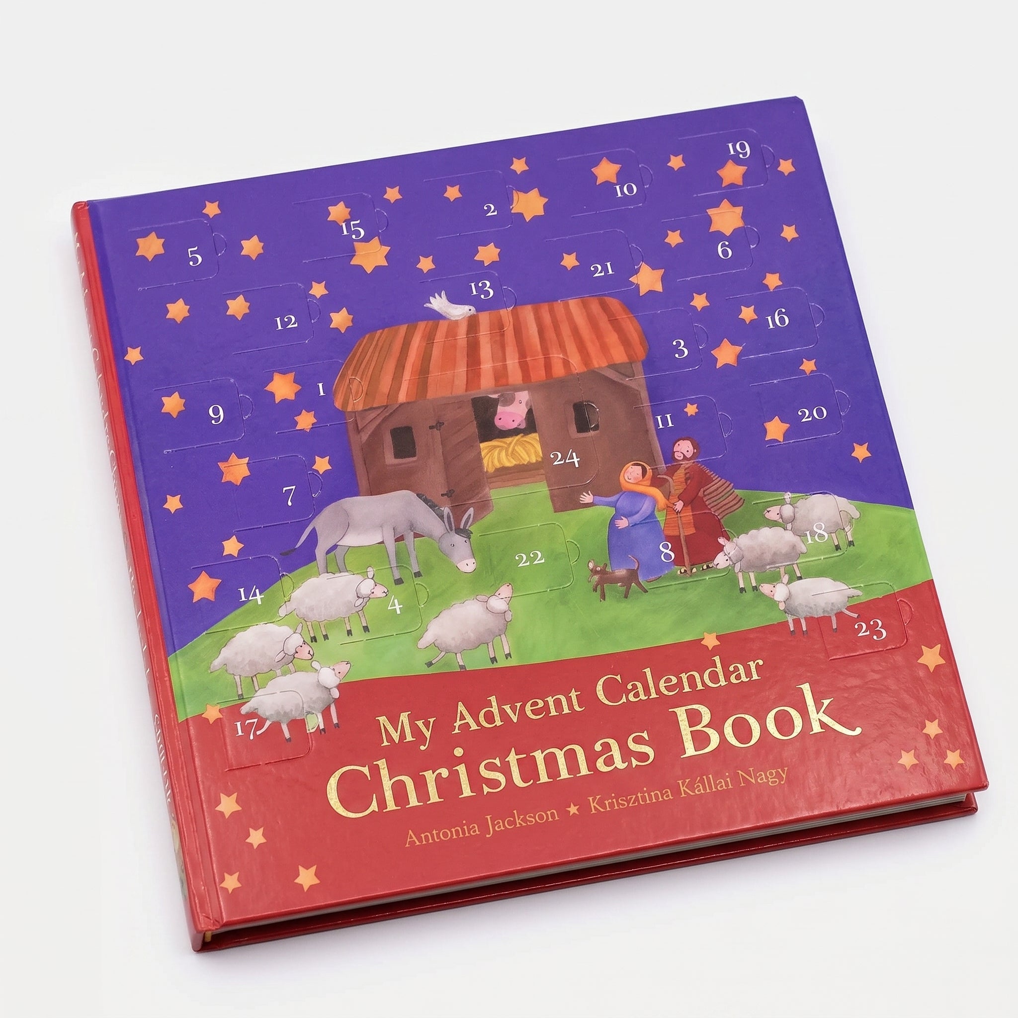 Studio photo of My Advent Calendar Christmas Book in detail