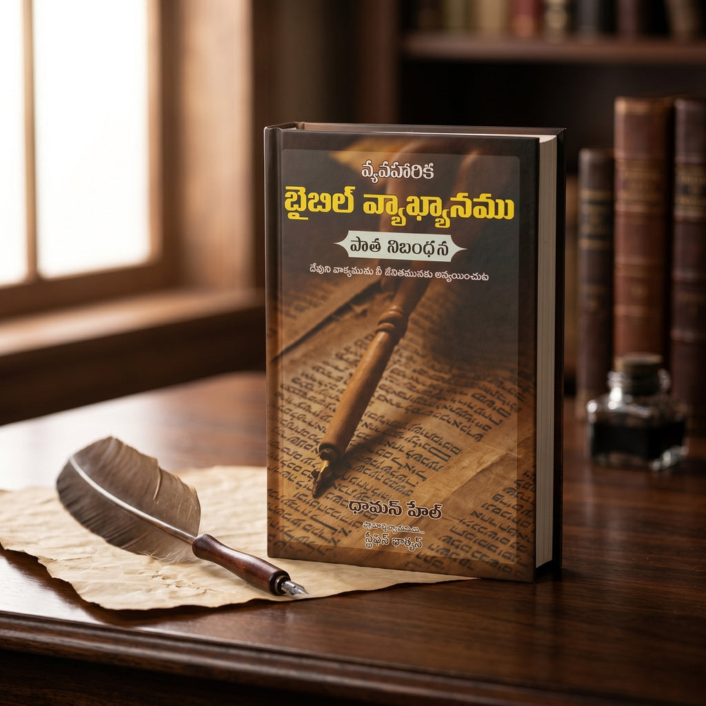 Studio photo of Applied Old Testament Commentary (Telugu) in lifestyle