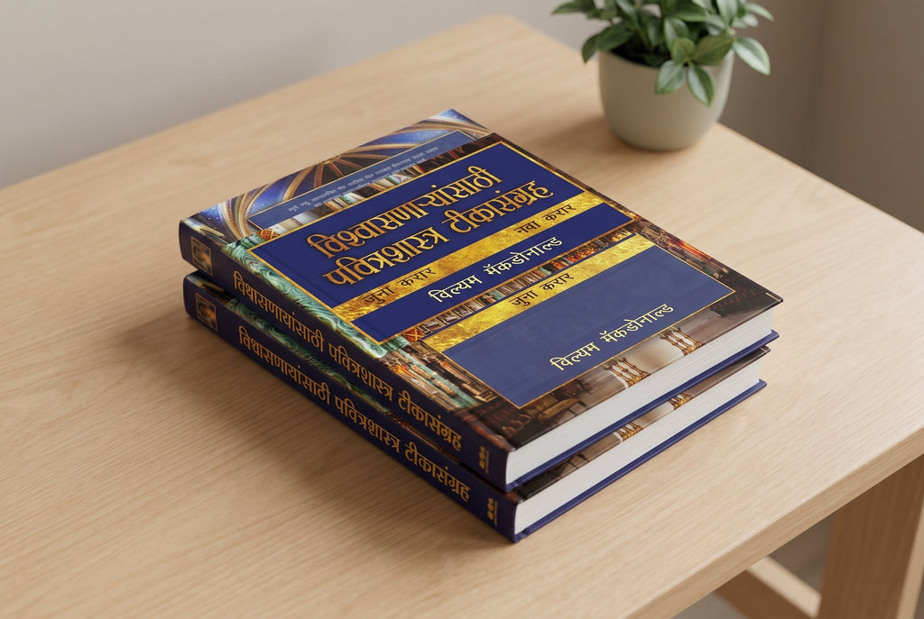 Studio photo of Believer's Bible Commentary (Marathi), 2 Volume Set in lifestyle