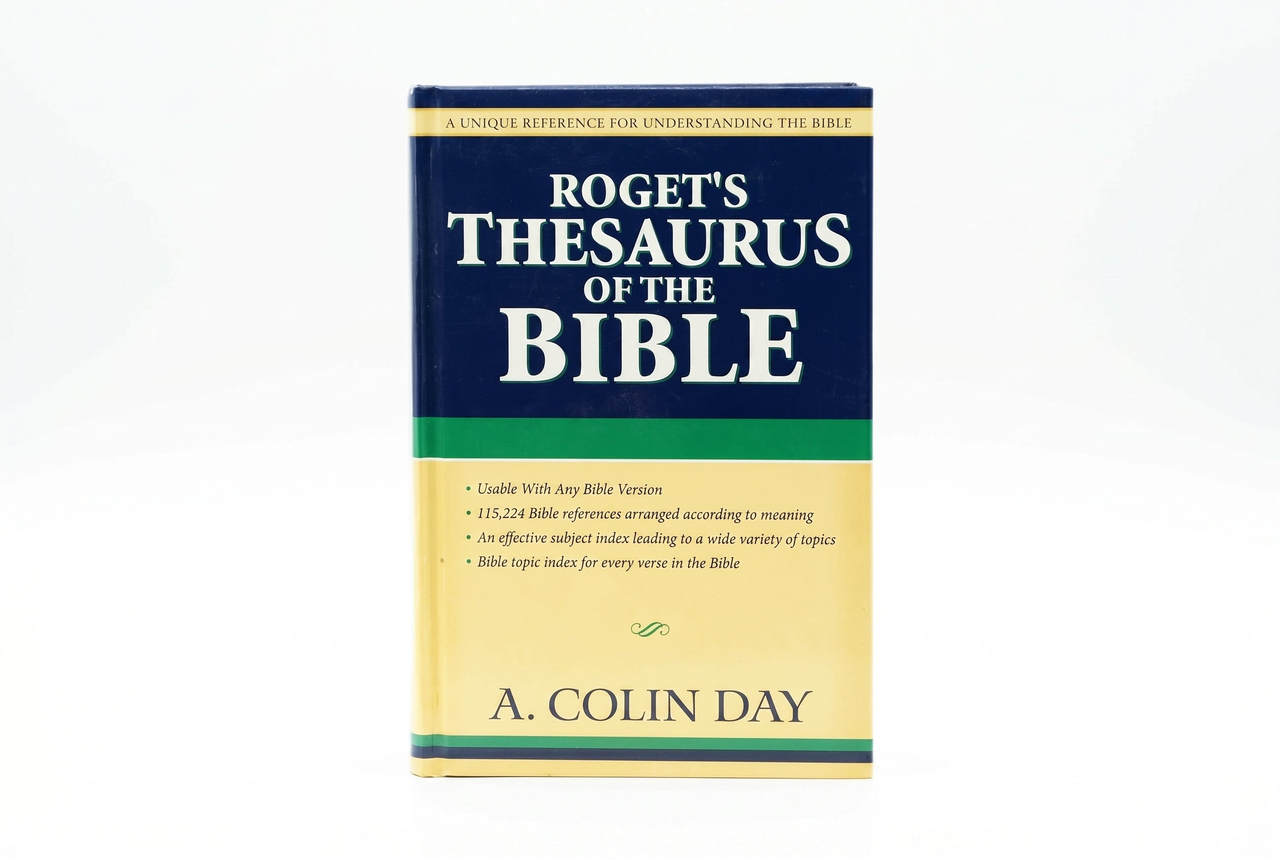 Studio photo of Roget's Thesaurus of the Bible in hero
