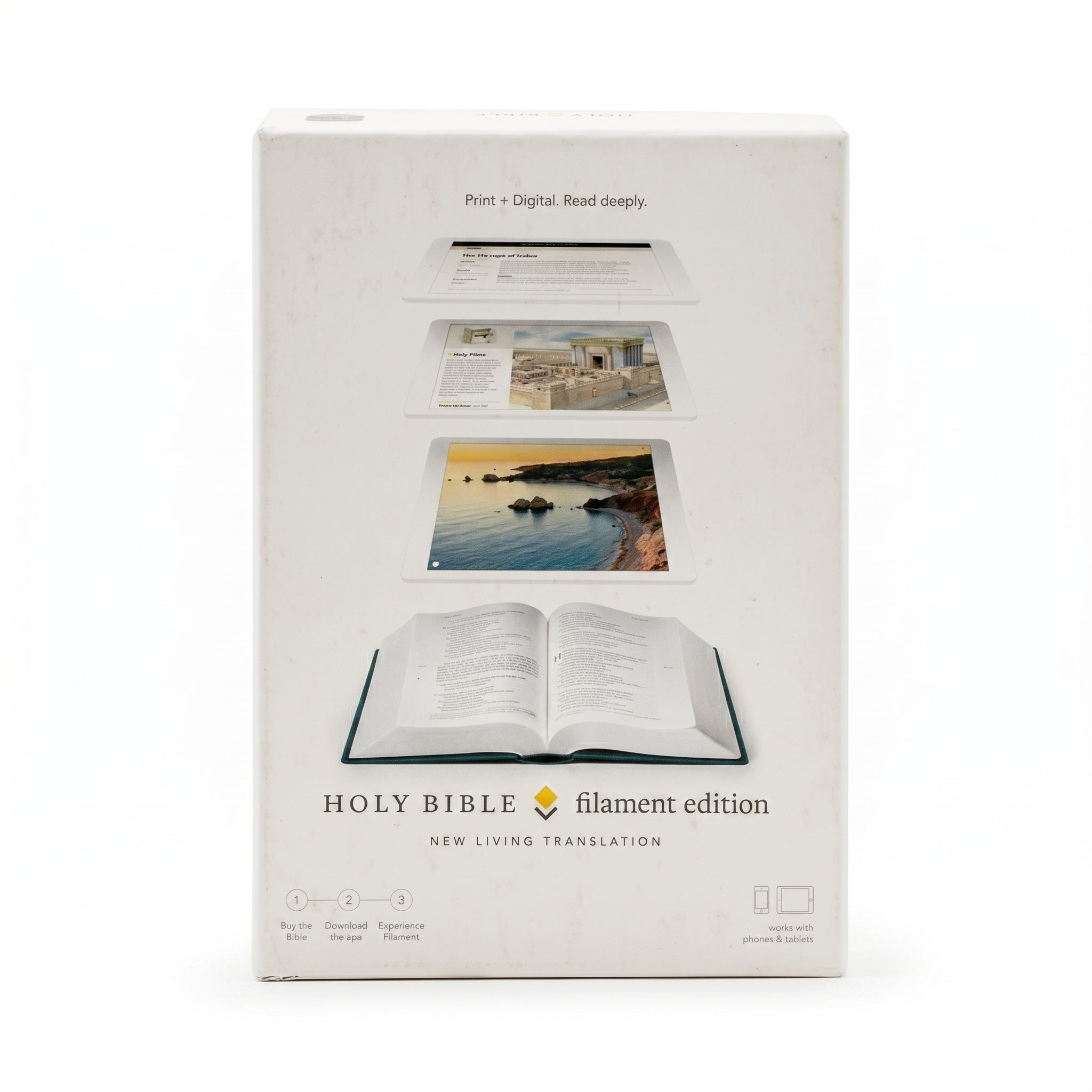 NLT Tyndale  Filament Bible: Premium Bib + KJV Gaint Print Center-Column Reference  Combo