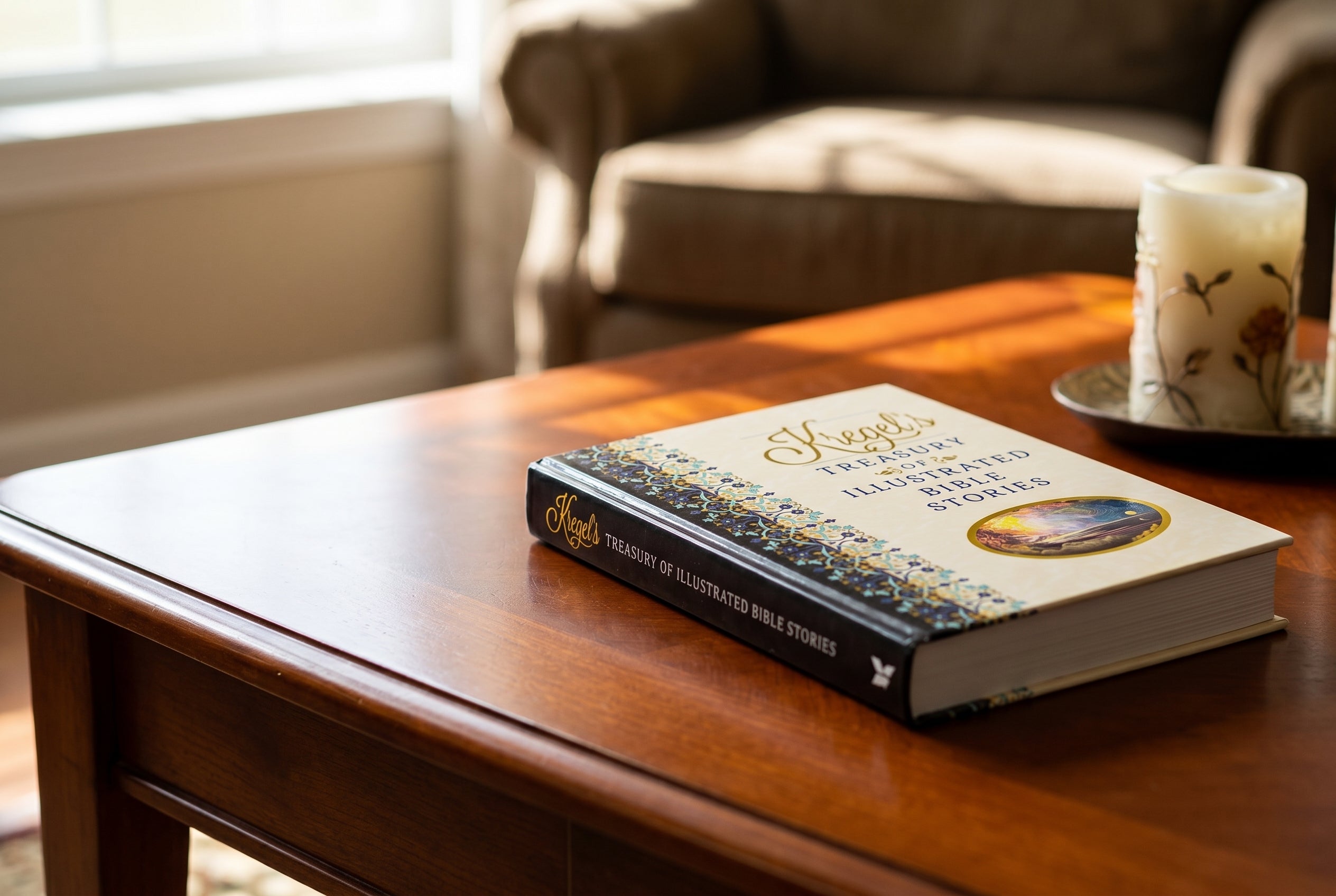 Studio photo of Kregels Treasury of Illustrated Bible Stories in lifestyle