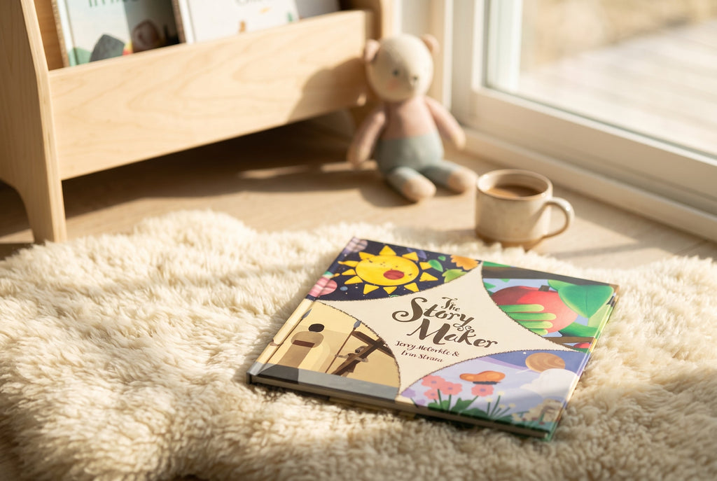 Studio photo of The Story Maker in lifestyle