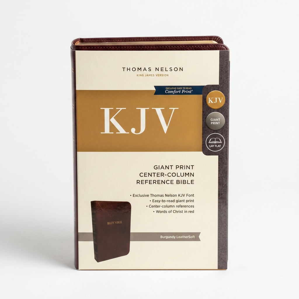 KJV Giant Print Reference Bible - Burgun + Bengali Holy Bible - Obsidian Black Hard Combo