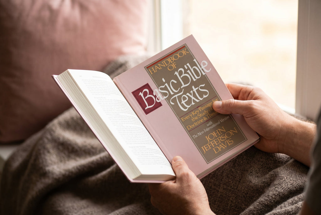 Studio photo of Handbook of Basic Bible Texts in lifestyle