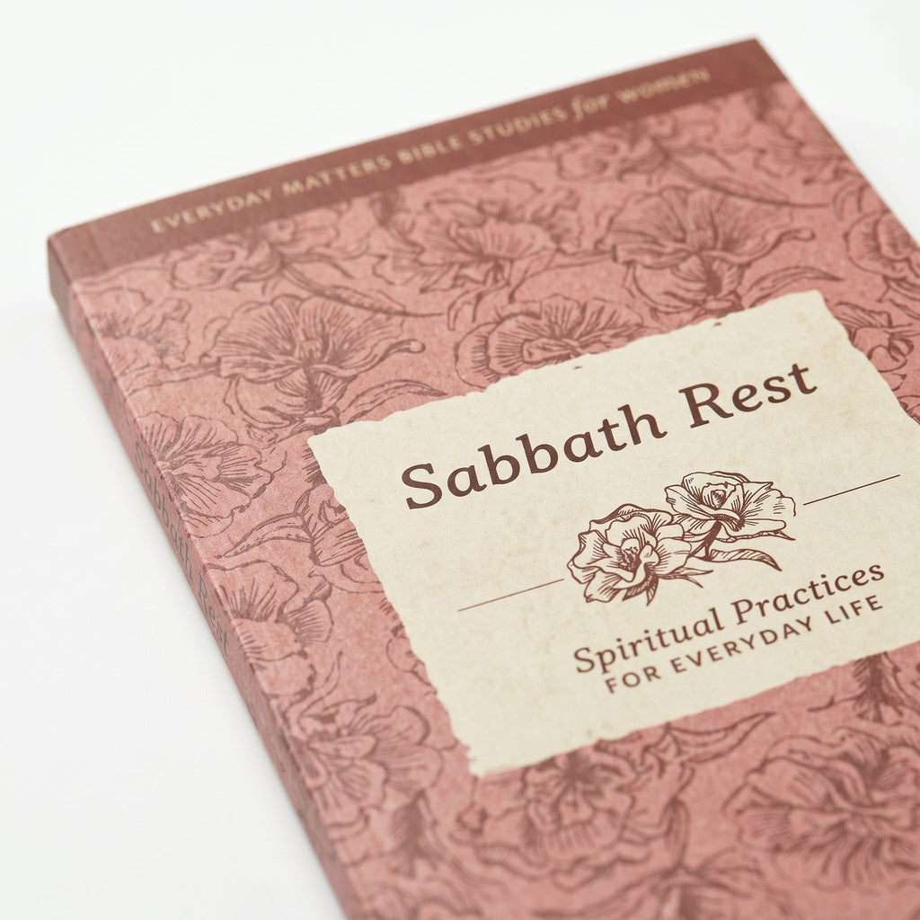 Studio photo of Sabbath Rest: Spiritual Practices for Everyday Life (Everyday Matters Bible Studies for Women) in detail